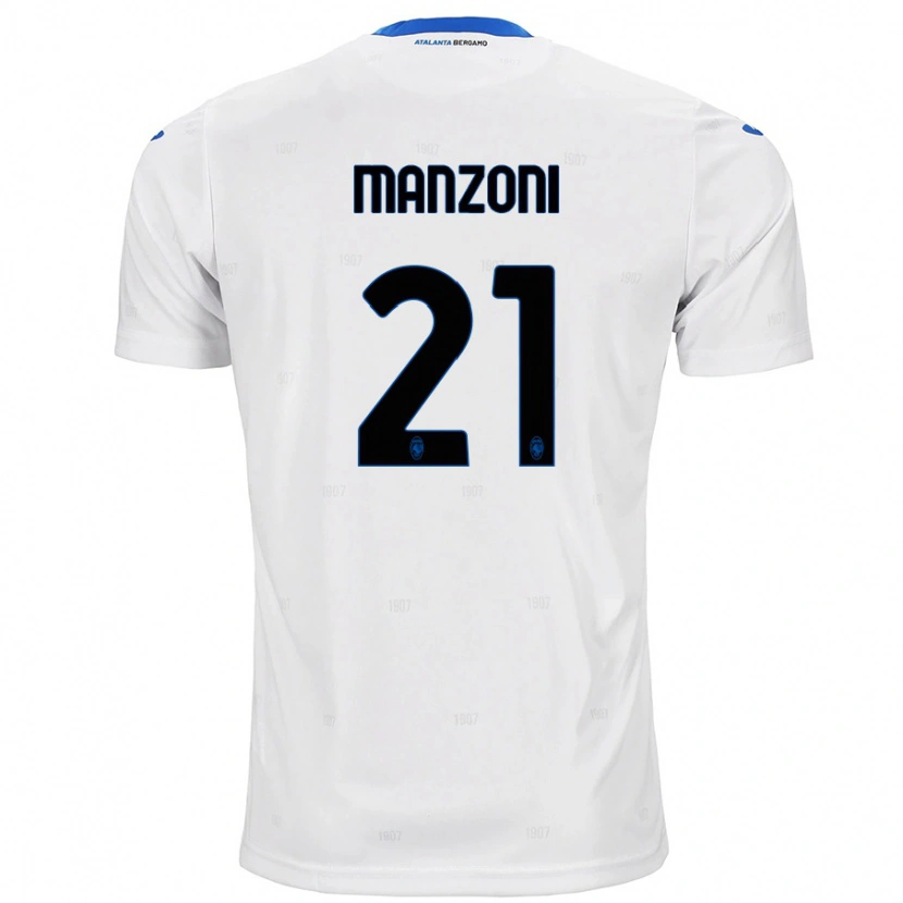 Danxen Damen Alberto Manzoni #21 Weiß Auswärtstrikot Trikot 2024/25 T-Shirt