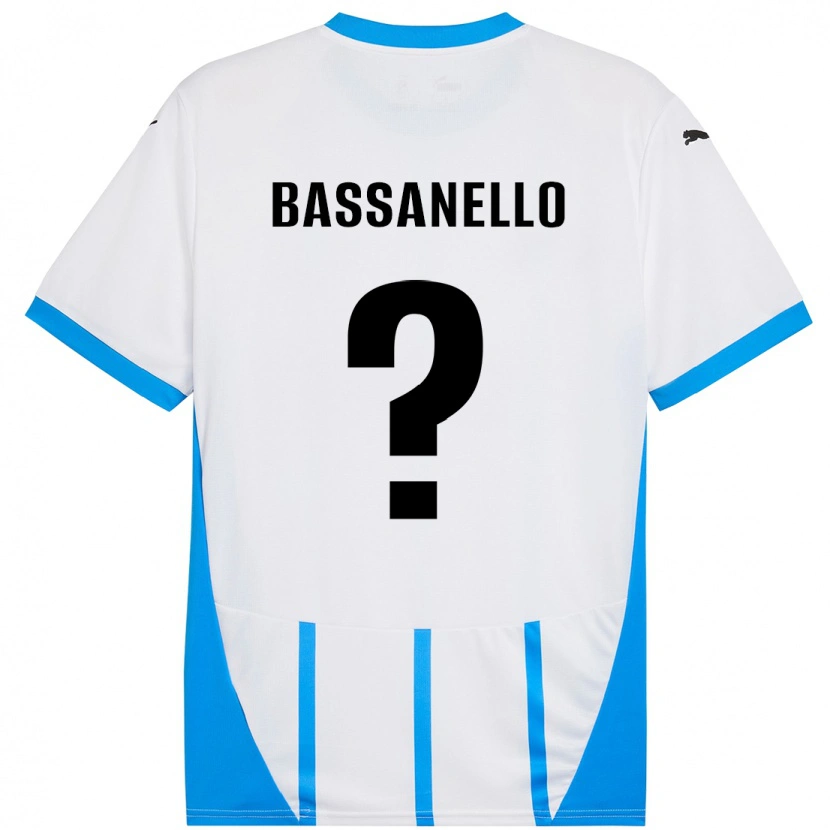 Danxen Damen Davide Bassanello #0 Weiß Blau Auswärtstrikot Trikot 2024/25 T-Shirt