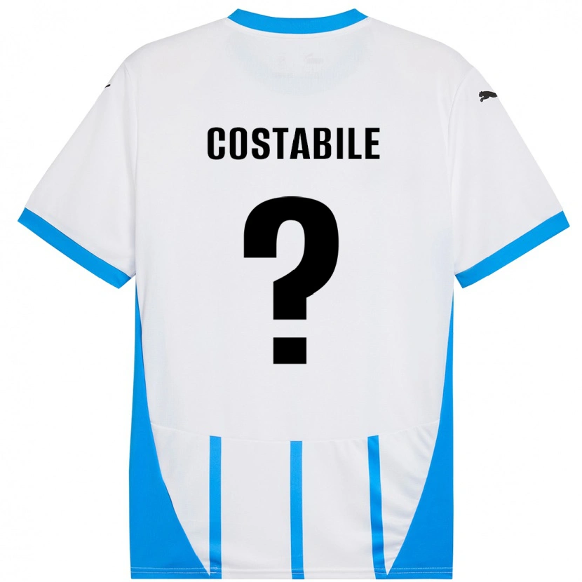 Danxen Damen Cristian Costabile #0 Weiß Blau Auswärtstrikot Trikot 2024/25 T-Shirt