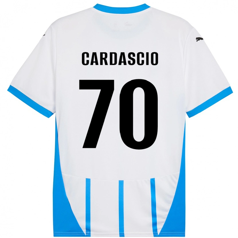 Danxen Damen Alessandro Cardascio #70 Weiß Blau Auswärtstrikot Trikot 2024/25 T-Shirt