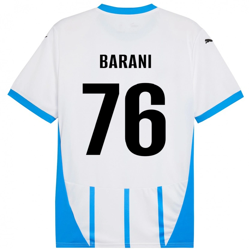 Danxen Damen Luca Barani #76 Weiß Blau Auswärtstrikot Trikot 2024/25 T-Shirt