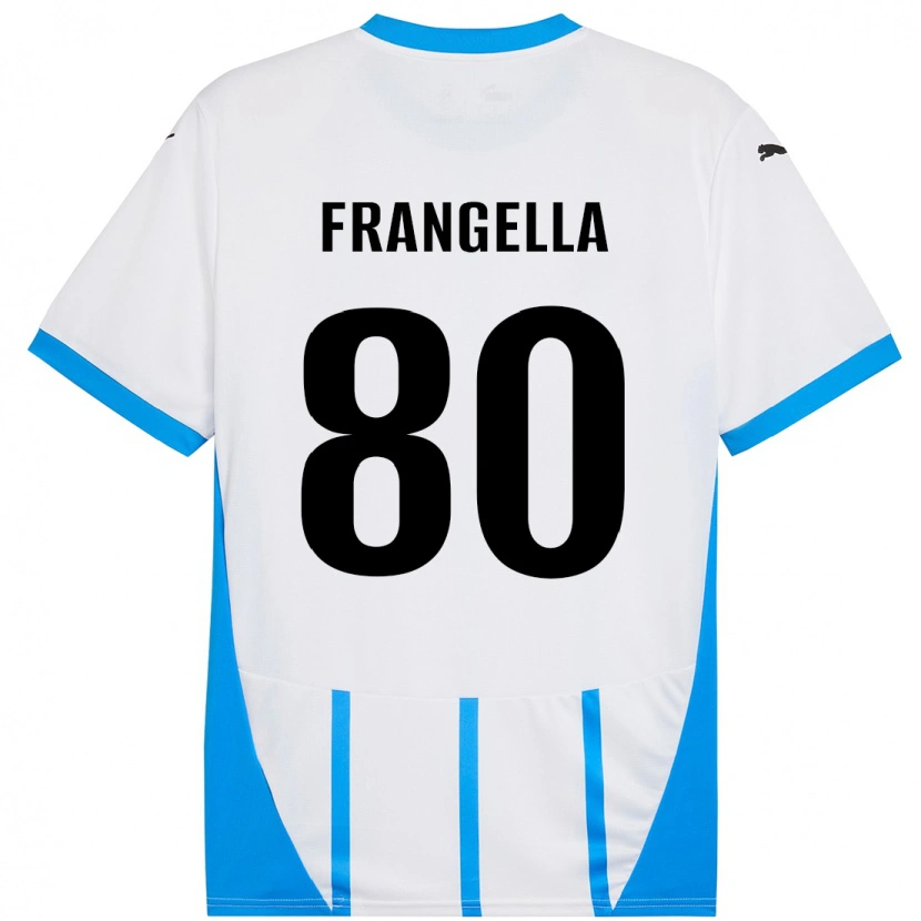 Danxen Damen Christian Frangella #80 Weiß Blau Auswärtstrikot Trikot 2024/25 T-Shirt