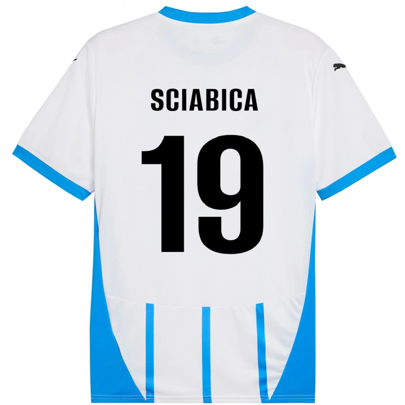 Danxen Damen Manuela Sciabica #19 Weiß Blau Auswärtstrikot Trikot 2024/25 T-Shirt