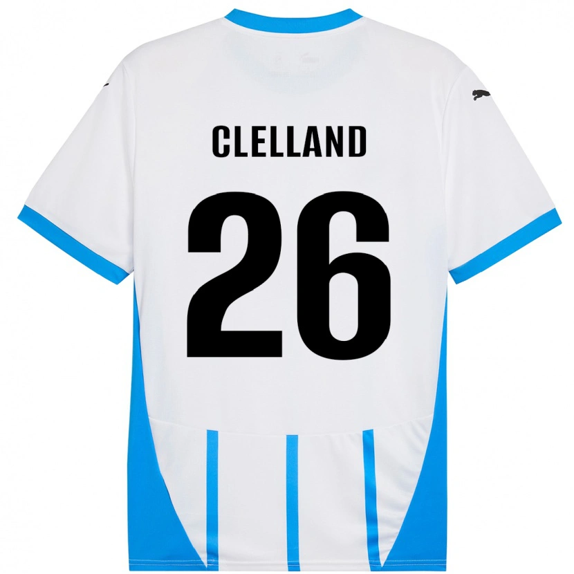 Danxen Damen Lana Clelland #26 Weiß Blau Auswärtstrikot Trikot 2024/25 T-Shirt