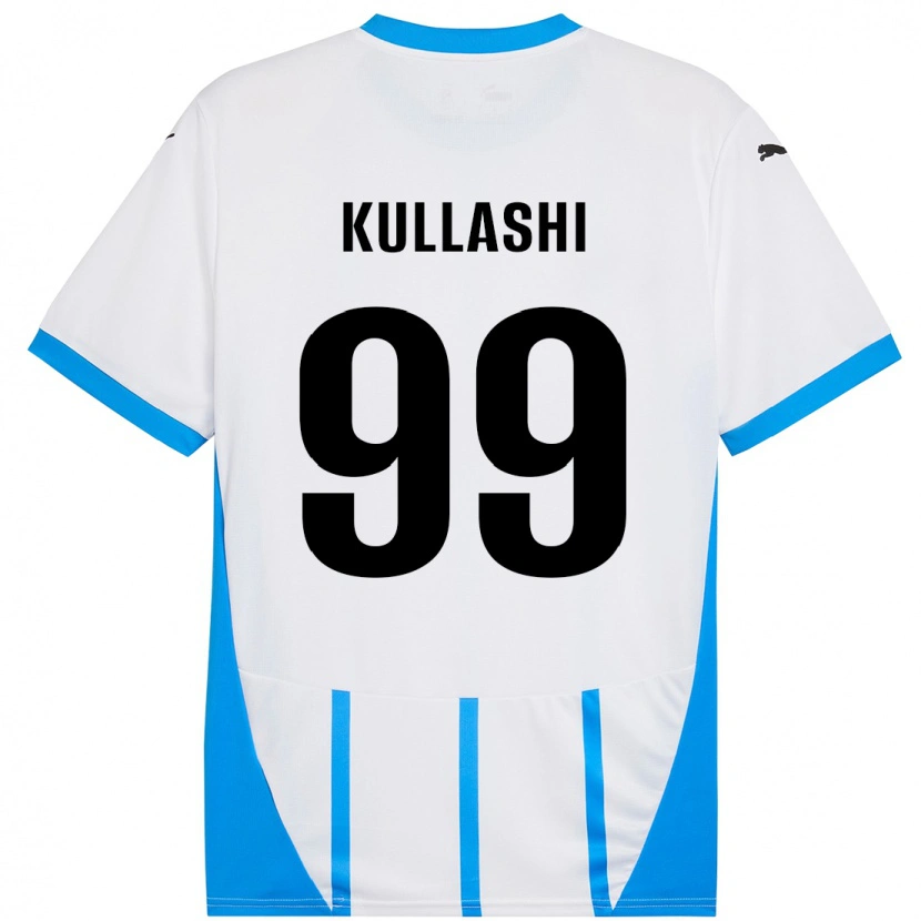 Danxen Damen Loreta Kullashi #99 Weiß Blau Auswärtstrikot Trikot 2024/25 T-Shirt
