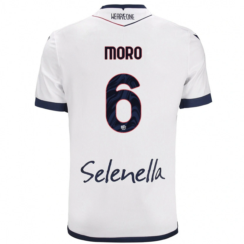 Danxen Damen Nikola Moro #6 Weiß Königsblau Auswärtstrikot Trikot 2024/25 T-Shirt