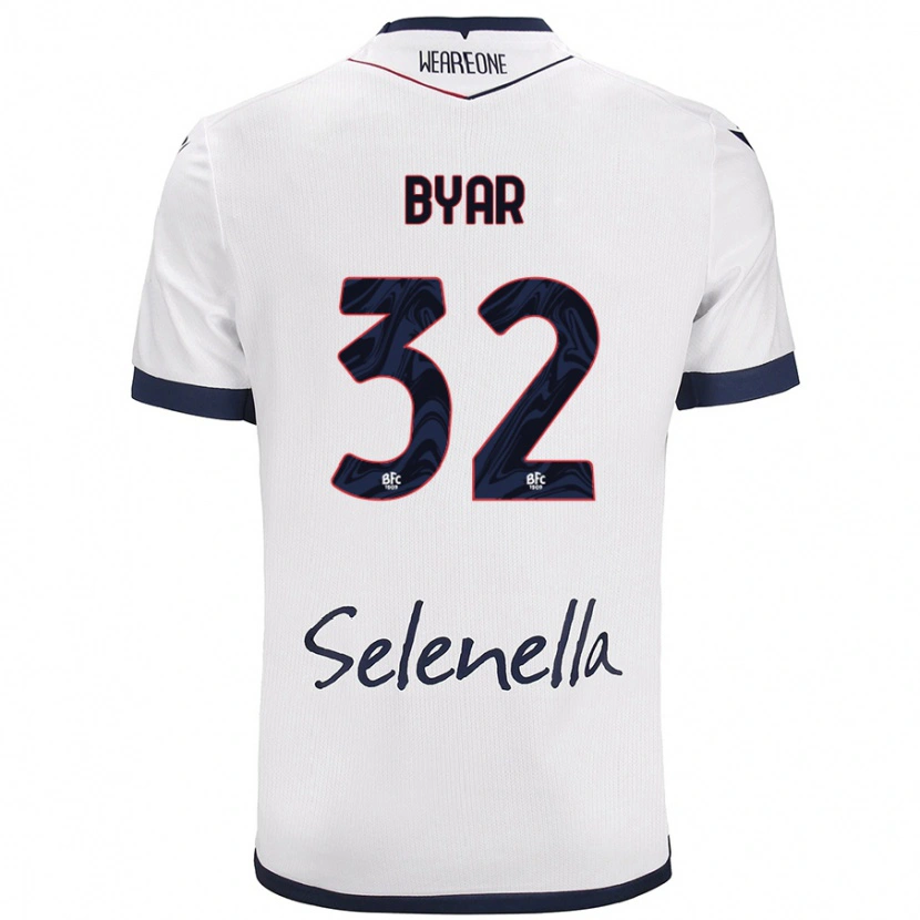 Danxen Damen Naïm Byar #32 Weiß Königsblau Auswärtstrikot Trikot 2024/25 T-Shirt
