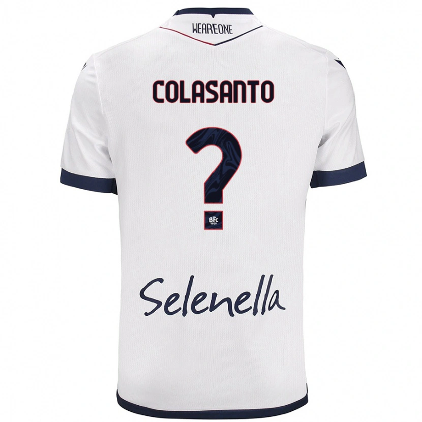 Danxen Damen Pietro Colasanto #0 Weiß Königsblau Auswärtstrikot Trikot 2024/25 T-Shirt