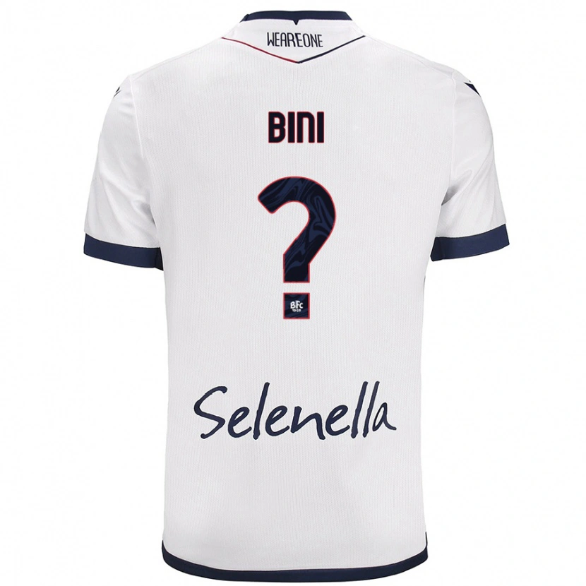 Danxen Damen Cesare Bini #0 Weiß Königsblau Auswärtstrikot Trikot 2024/25 T-Shirt