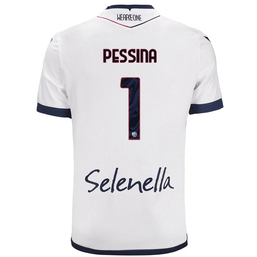 Danxen Damen Massimo Pessina #1 Weiß Königsblau Auswärtstrikot Trikot 2024/25 T-Shirt