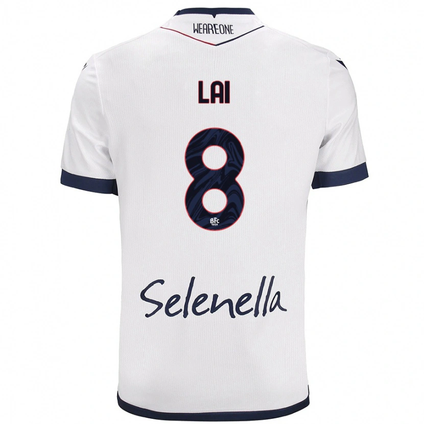 Danxen Damen Luca Lai #8 Weiß Königsblau Auswärtstrikot Trikot 2024/25 T-Shirt