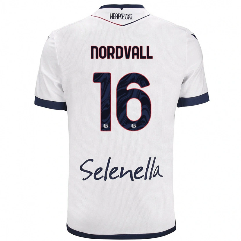 Danxen Damen Ossian Nordvall #16 Weiß Königsblau Auswärtstrikot Trikot 2024/25 T-Shirt