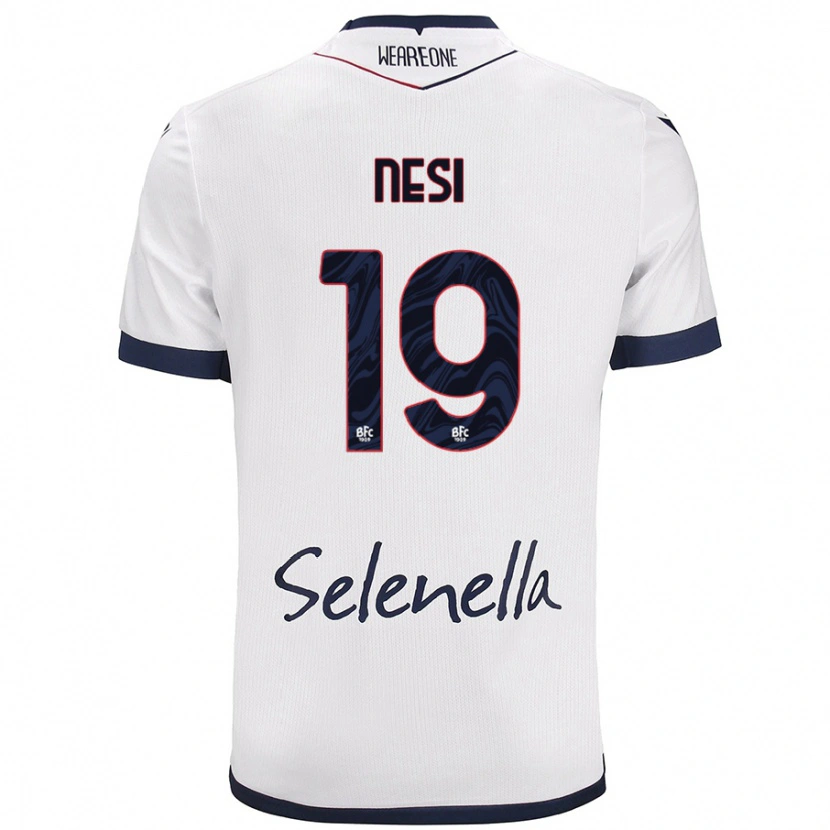 Danxen Damen Luca Nesi #19 Weiß Königsblau Auswärtstrikot Trikot 2024/25 T-Shirt