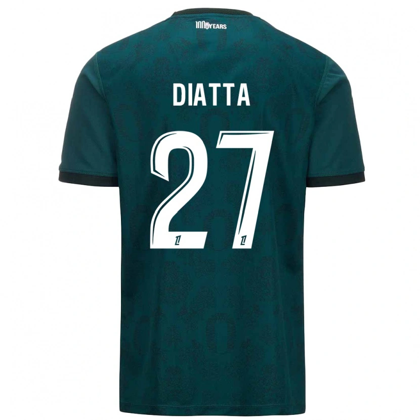 Danxen Damen Krépin Diatta #27 Dunkelgrün Auswärtstrikot Trikot 2024/25 T-Shirt