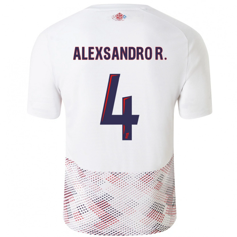 Danxen Damen Alexsandro #4 Weiß Königsblau Auswärtstrikot Trikot 2024/25 T-Shirt