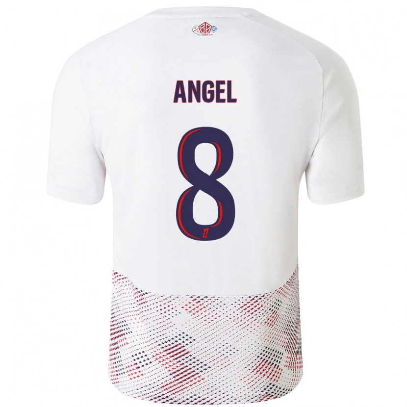 Danxen Damen Angel Gomes #8 Weiß Königsblau Auswärtstrikot Trikot 2024/25 T-Shirt