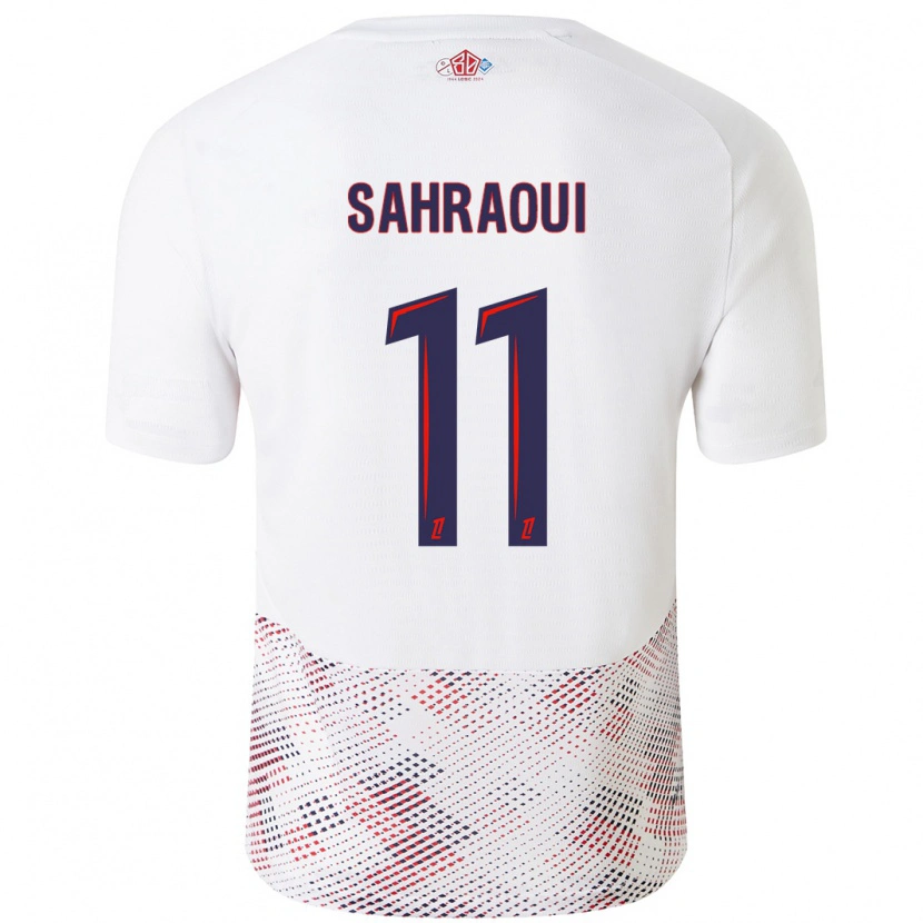 Danxen Damen Osame Sahraoui #11 Weiß Königsblau Auswärtstrikot Trikot 2024/25 T-Shirt