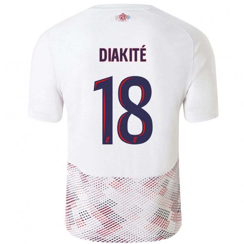 Danxen Damen Bafodé Diakité #18 Weiß Königsblau Auswärtstrikot Trikot 2024/25 T-Shirt