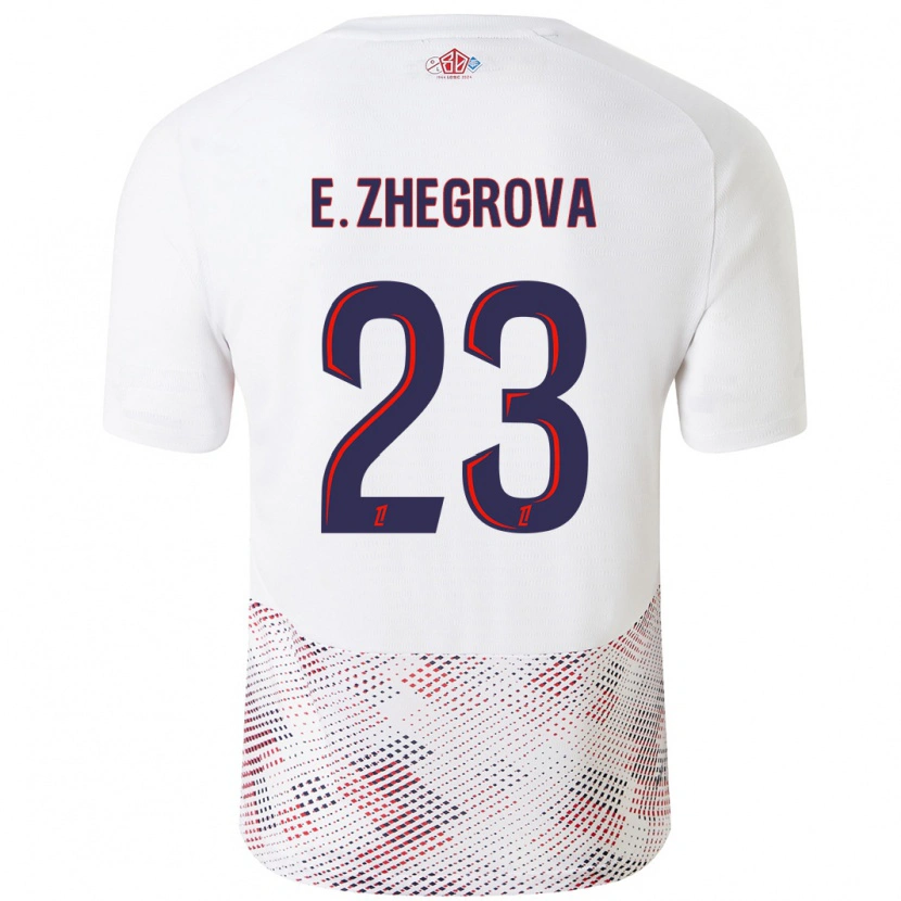 Danxen Damen Edon Zhegrova #23 Weiß Königsblau Auswärtstrikot Trikot 2024/25 T-Shirt