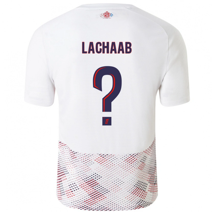 Danxen Damen Younes Lachaab #0 Weiß Königsblau Auswärtstrikot Trikot 2024/25 T-Shirt