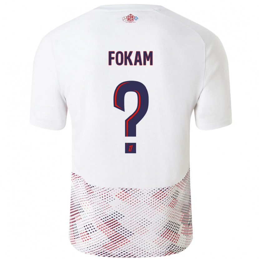 Danxen Damen Ulrich Fokam #0 Weiß Königsblau Auswärtstrikot Trikot 2024/25 T-Shirt