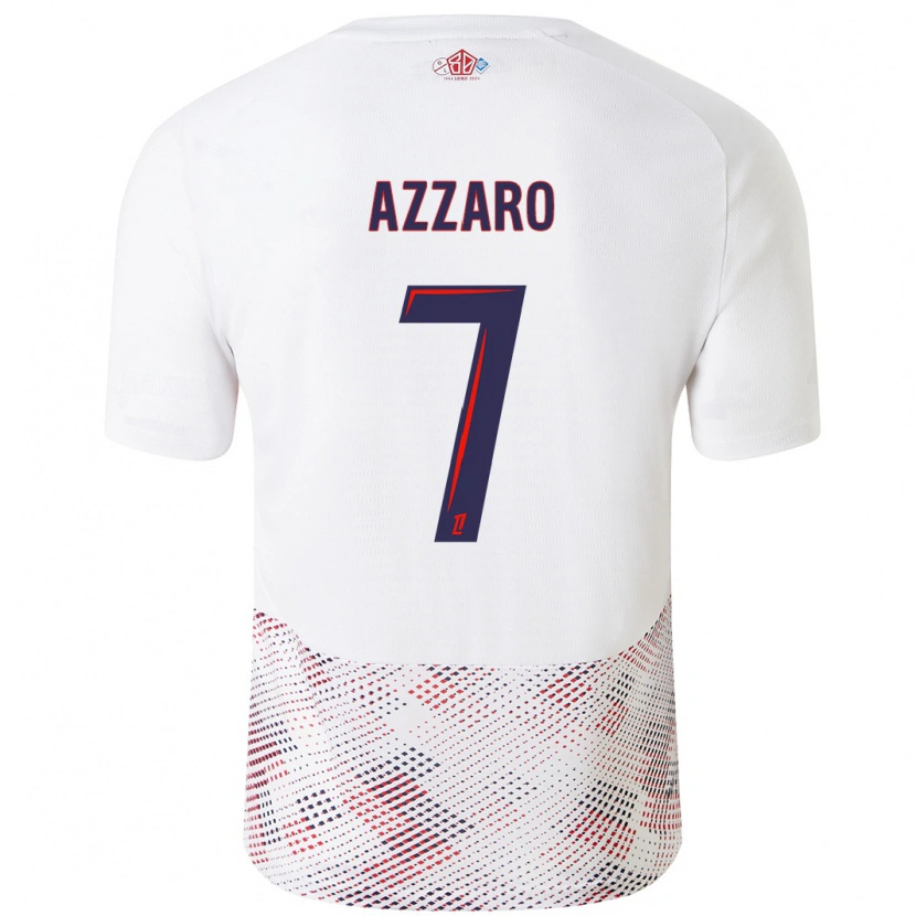 Danxen Damen Lorena Azzaro #7 Weiß Königsblau Auswärtstrikot Trikot 2024/25 T-Shirt
