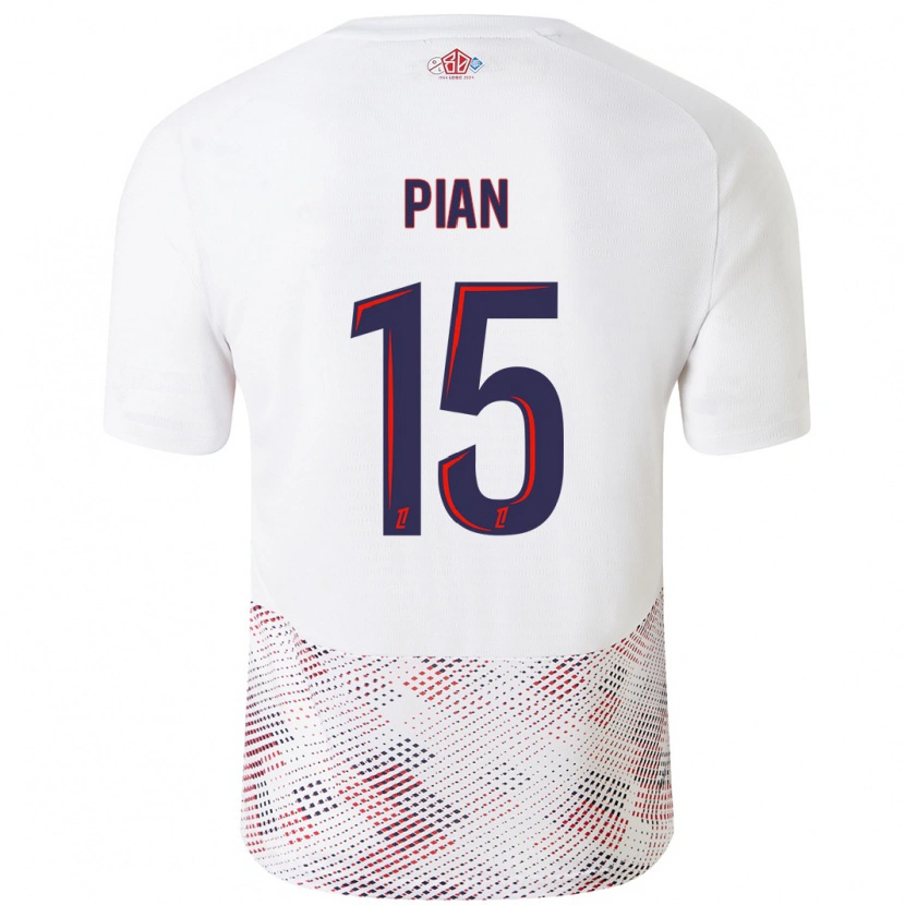 Danxen Damen Julie Pian #15 Weiß Königsblau Auswärtstrikot Trikot 2024/25 T-Shirt
