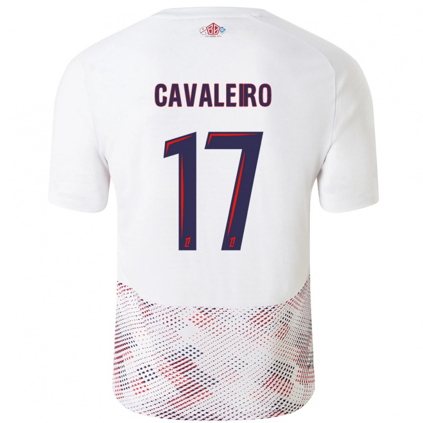 Danxen Damen Ivan Cavaleiro #17 Weiß Königsblau Auswärtstrikot Trikot 2024/25 T-Shirt