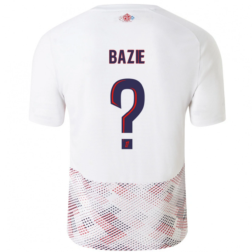 Danxen Damen Joffrey Bazie #0 Weiß Königsblau Auswärtstrikot Trikot 2024/25 T-Shirt