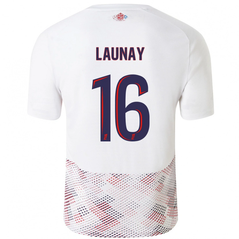 Danxen Damen Elisa Launay #16 Weiß Königsblau Auswärtstrikot Trikot 2024/25 T-Shirt