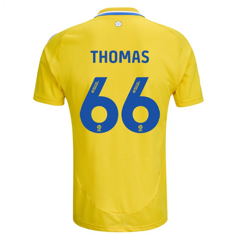 Danxen Damen Luca Thomas #66 Gelb Blau Auswärtstrikot Trikot 2024/25 T-Shirt