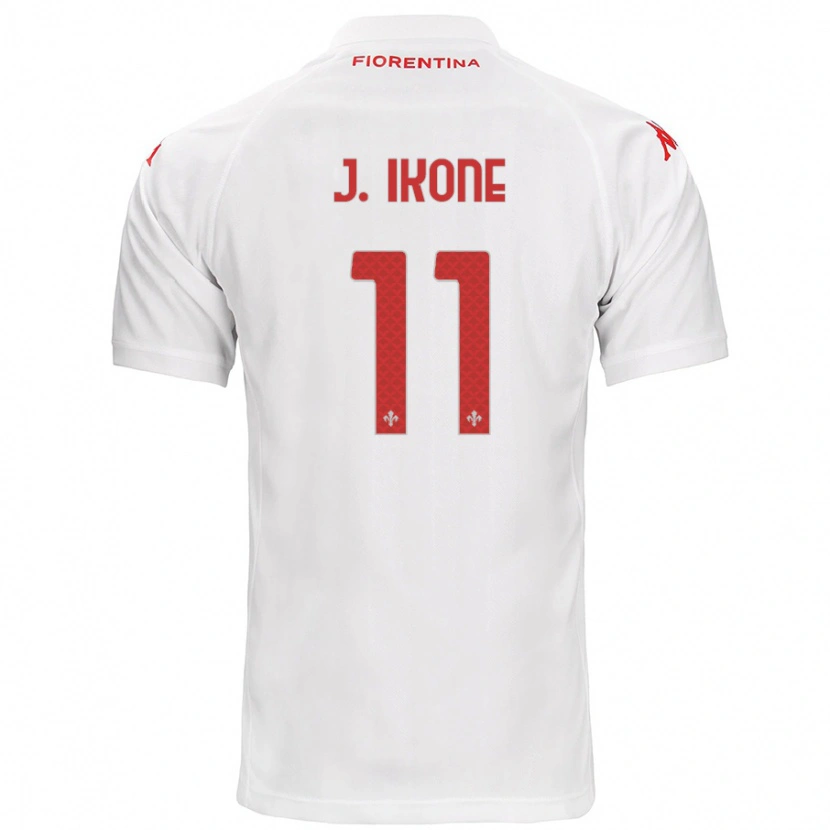 Danxen Damen Jonathan Ikoné #11 Weiß Auswärtstrikot Trikot 2024/25 T-Shirt