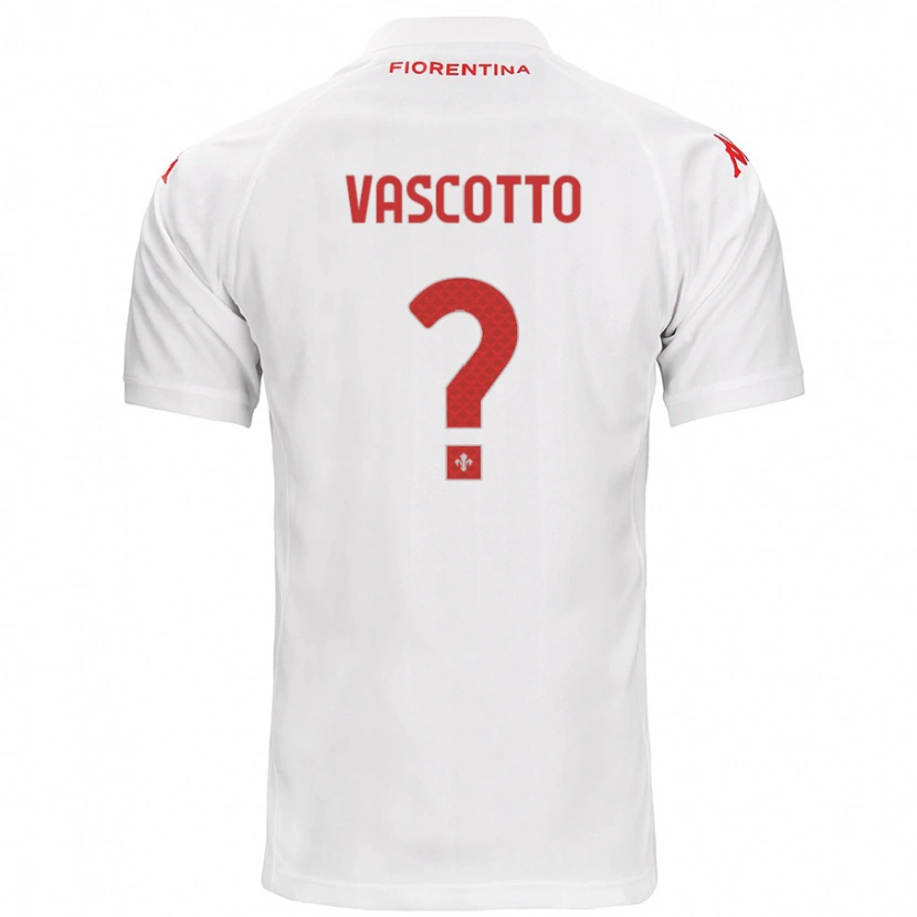 Danxen Damen Edoardo Vascotto #0 Weiß Auswärtstrikot Trikot 2024/25 T-Shirt