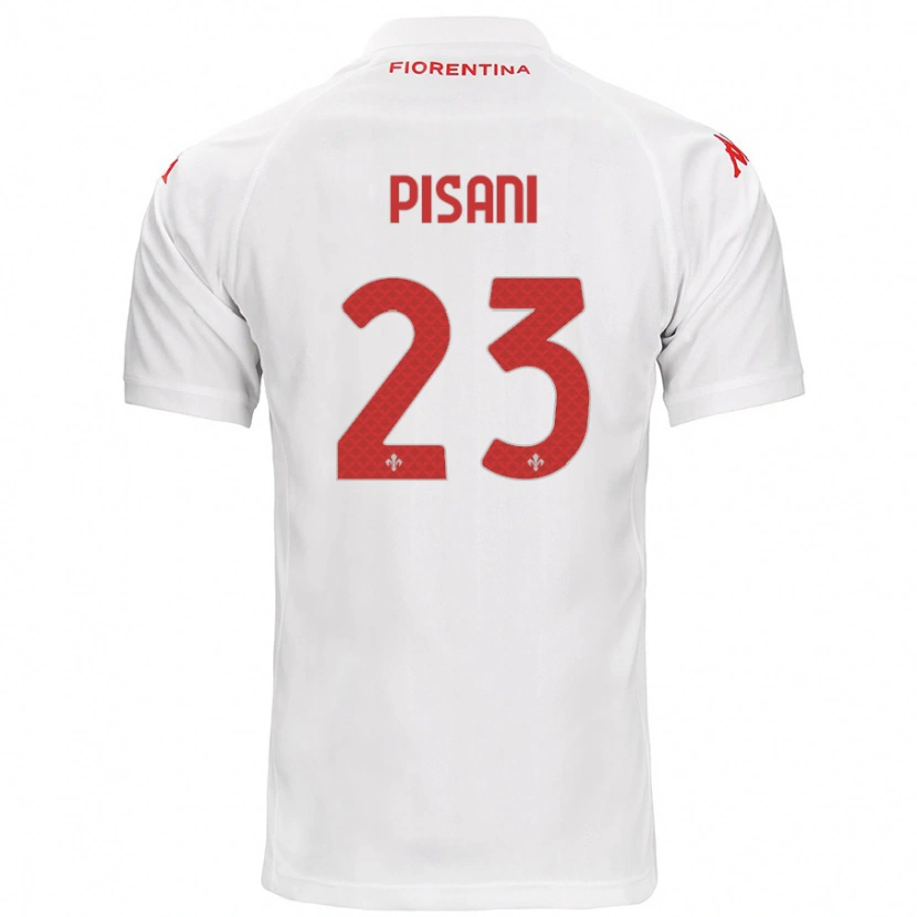 Danxen Damen Diego Pisani #23 Weiß Auswärtstrikot Trikot 2024/25 T-Shirt