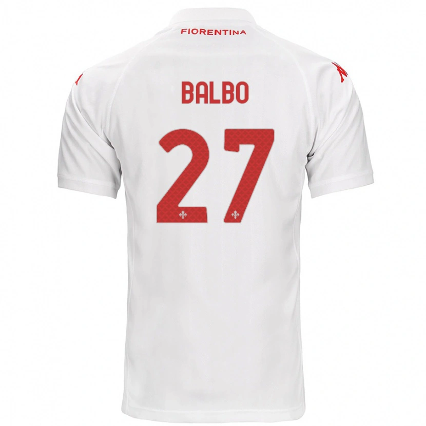 Danxen Damen Luis Balbo #27 Weiß Auswärtstrikot Trikot 2024/25 T-Shirt