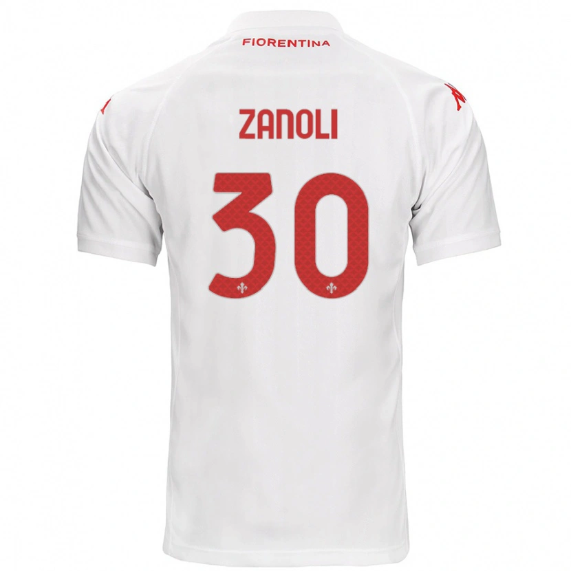 Danxen Damen Martina Zanoli #30 Weiß Auswärtstrikot Trikot 2024/25 T-Shirt