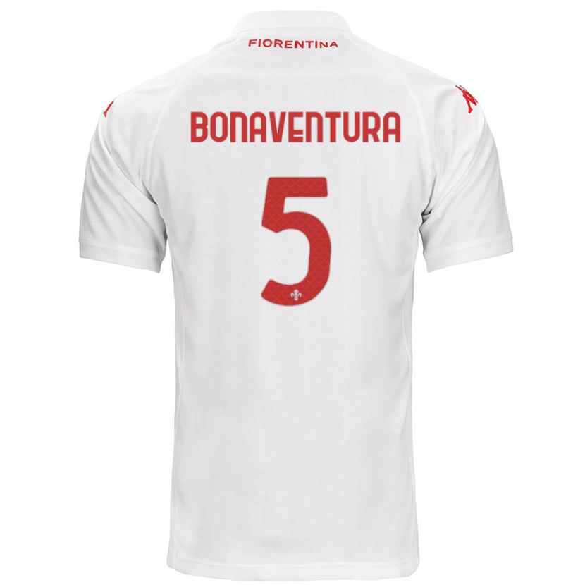 Danxen Damen Giacomo Bonaventura #5 Weiß Auswärtstrikot Trikot 2024/25 T-Shirt