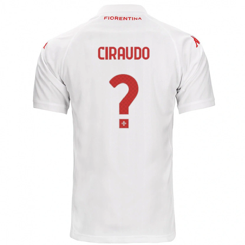 Danxen Damen Alessio Ciraudo #0 Weiß Auswärtstrikot Trikot 2024/25 T-Shirt