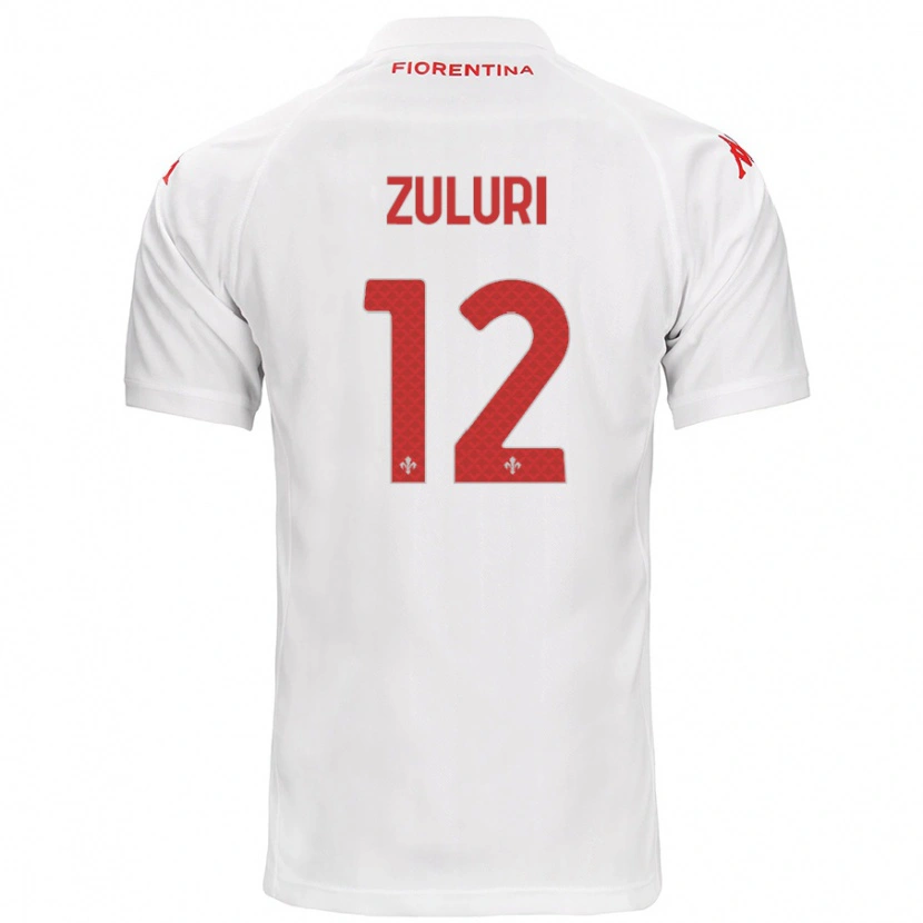 Danxen Damen Athena Zuluri #12 Weiß Auswärtstrikot Trikot 2024/25 T-Shirt