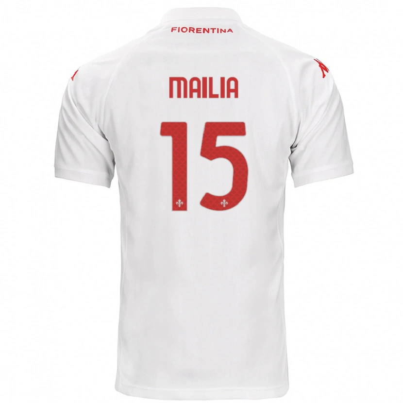 Danxen Damen Siria Mailia #15 Weiß Auswärtstrikot Trikot 2024/25 T-Shirt