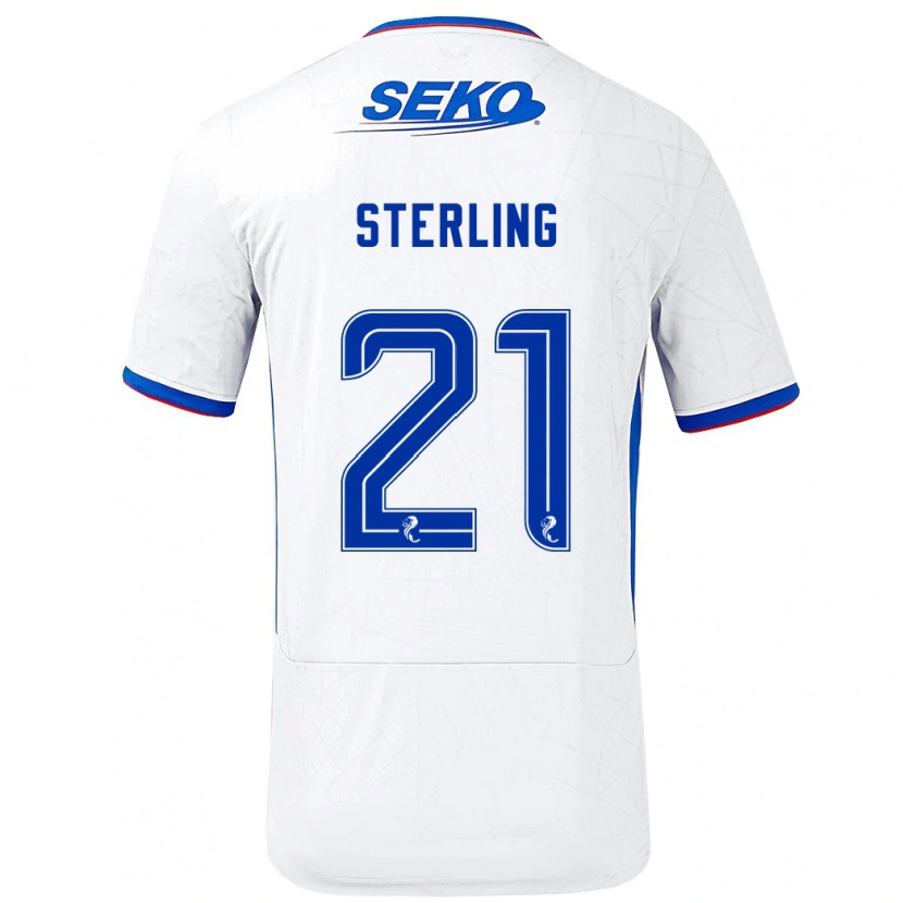 Danxen Damen Dujon Sterling #21 Weiß Blau Auswärtstrikot Trikot 2024/25 T-Shirt
