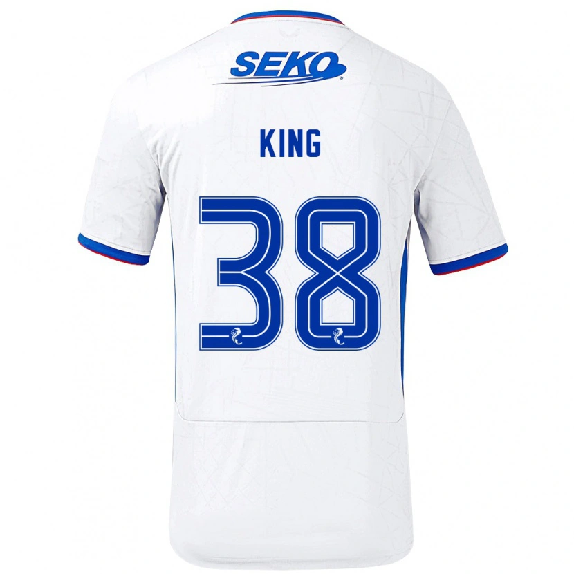 Danxen Damen Leon King #38 Weiß Blau Auswärtstrikot Trikot 2024/25 T-Shirt