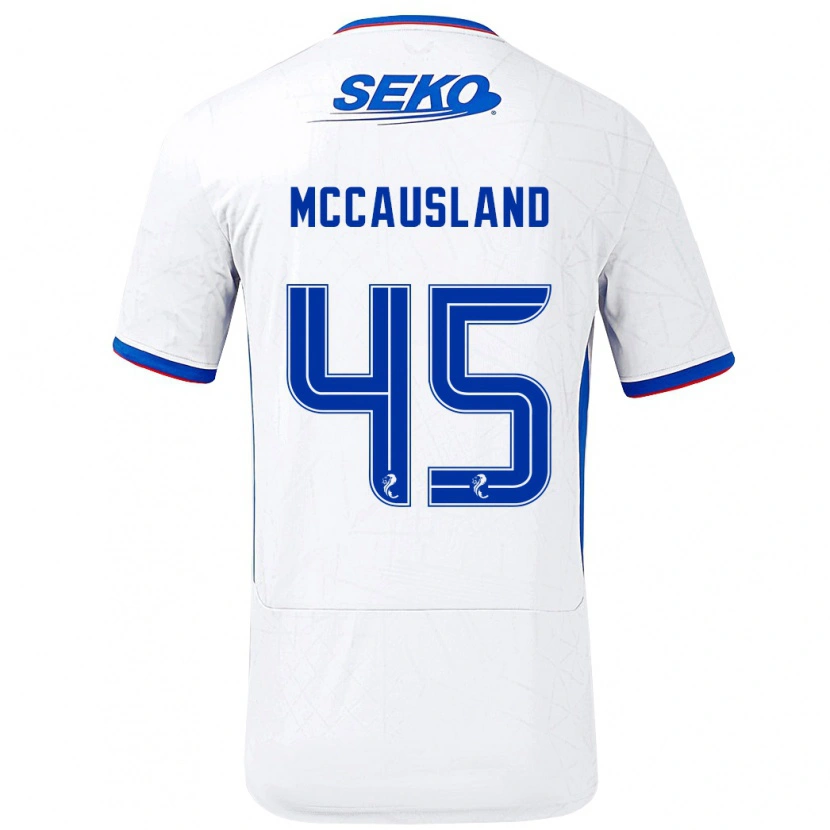 Danxen Damen Ross Mccausland #45 Weiß Blau Auswärtstrikot Trikot 2024/25 T-Shirt