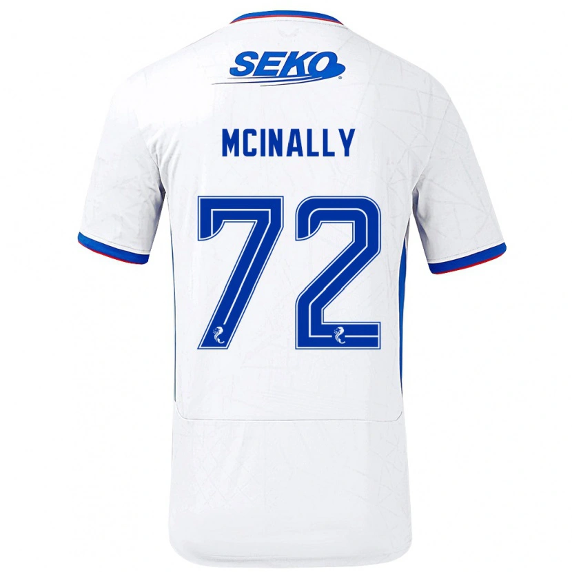Danxen Damen Darren Mcinally #72 Weiß Blau Auswärtstrikot Trikot 2024/25 T-Shirt
