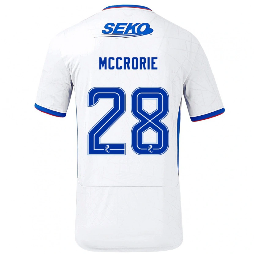Danxen Damen Robby Mccrorie #28 Weiß Blau Auswärtstrikot Trikot 2024/25 T-Shirt