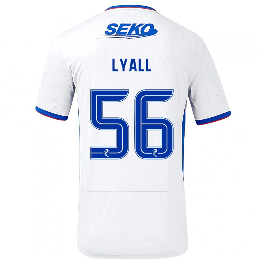 Danxen Damen Arron Lyall #56 Weiß Blau Auswärtstrikot Trikot 2024/25 T-Shirt