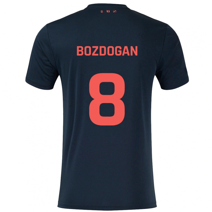 Danxen Damen Can Bozdogan #8 Schwarz Rot Auswärtstrikot Trikot 2024/25 T-Shirt