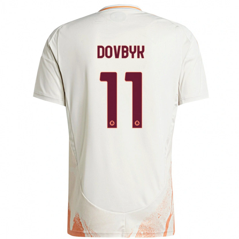 Danxen Damen Artem Dovbyk #11 Cremeweiß Orange Auswärtstrikot Trikot 2024/25 T-Shirt