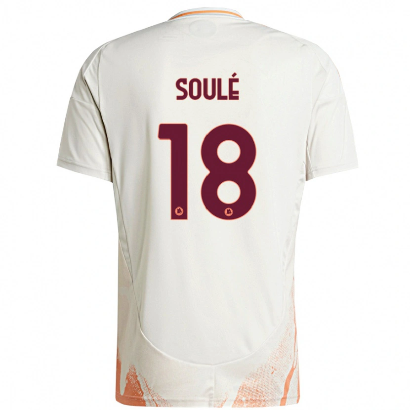 Danxen Damen Matías Soulé #18 Cremeweiß Orange Auswärtstrikot Trikot 2024/25 T-Shirt