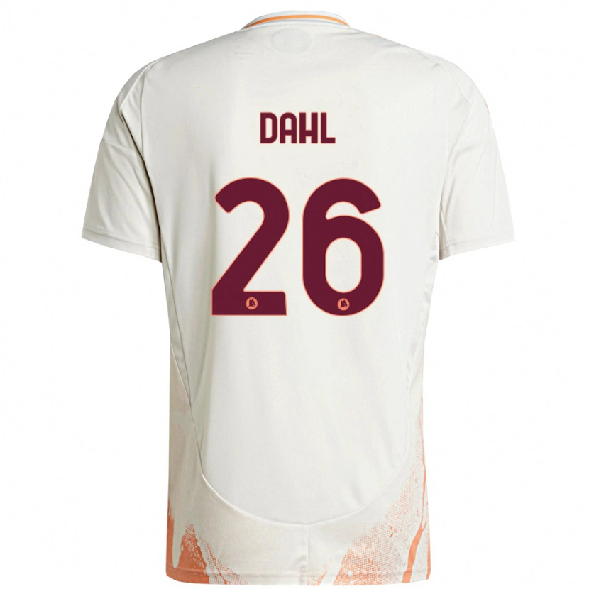 Danxen Damen Samuel Dahl #26 Cremeweiß Orange Auswärtstrikot Trikot 2024/25 T-Shirt